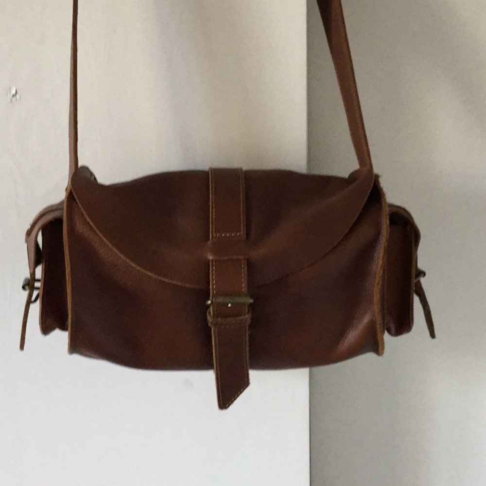 Barbour Small Brown leather bag